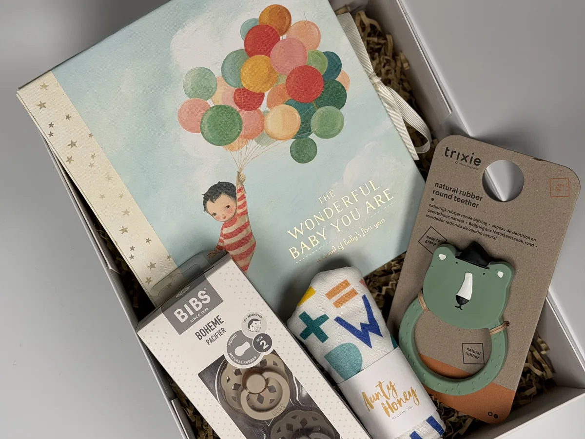Gift box from Isabella K.'s order — First birthday box · Burleigh Heads