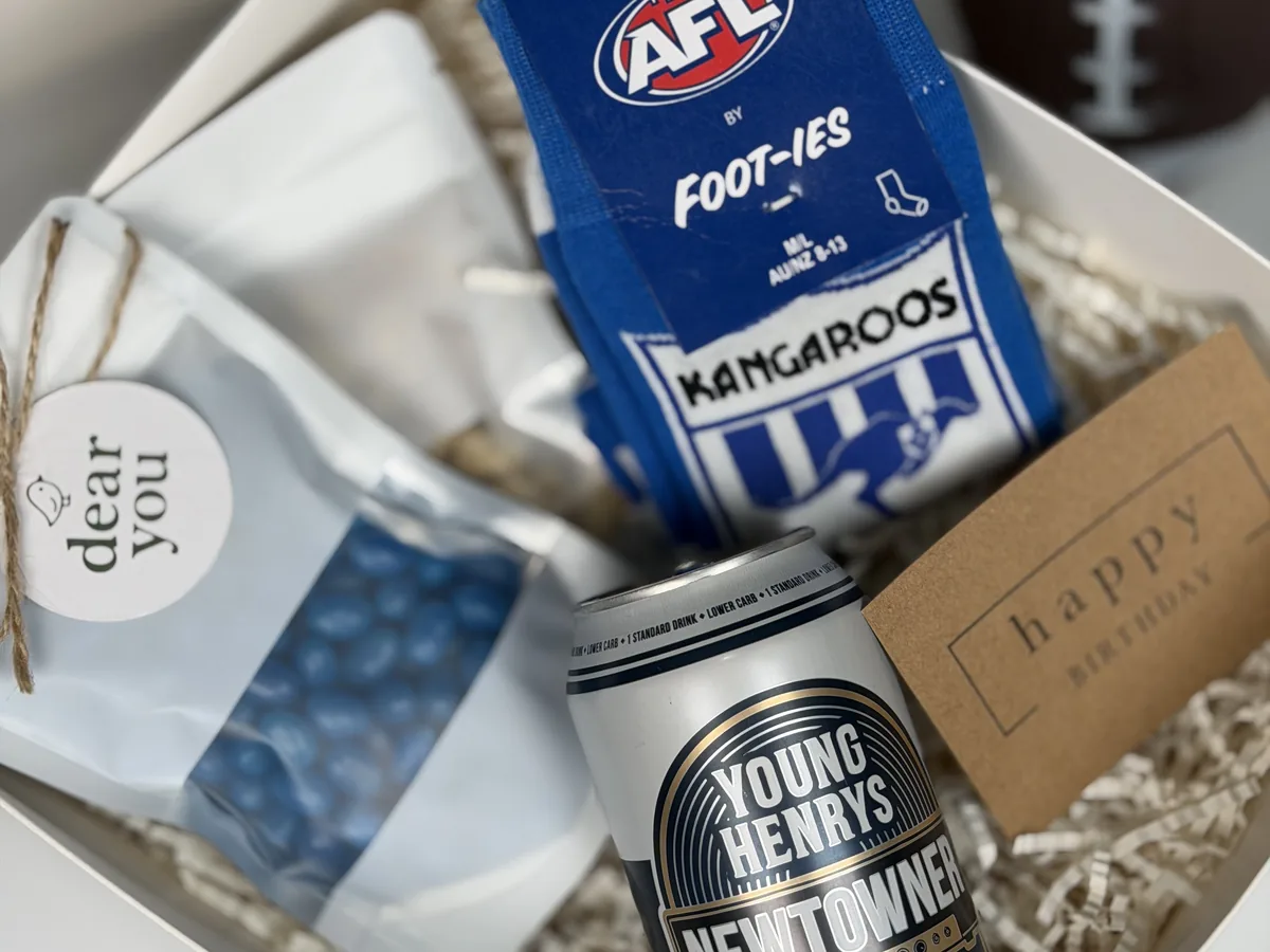 Gift box from Grace W.'s order — Kangaroos box · Helensvale