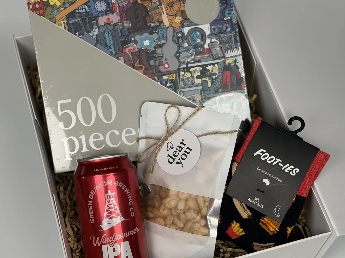 Gift box from Tom H.'s order — Night-in box · Nerang