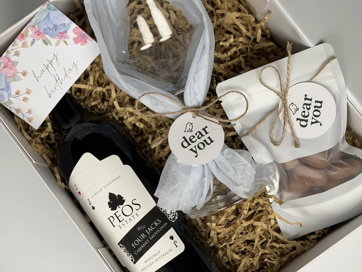 Gift box from Daniel K.'s order — Wine & chocolate box · Mermaid Waters